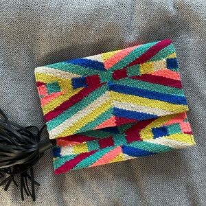 Rebecca Minkoff Multicolor Geometric Clutch